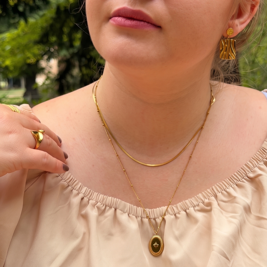 Lutia | Layering-Halskette mit Anhänger